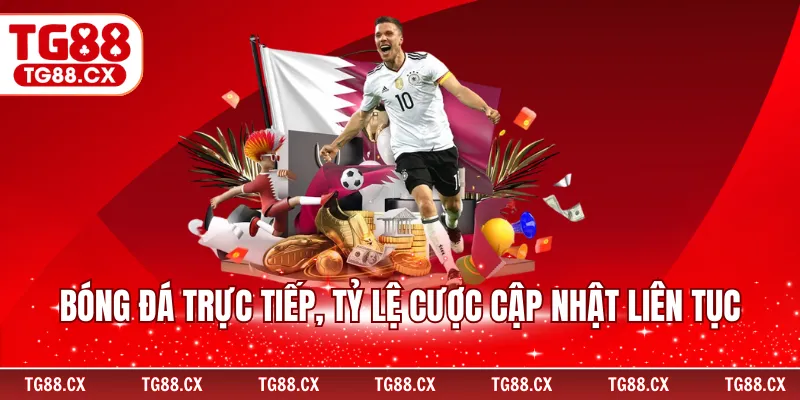 Bóng đá trực tiếp, tỷ lệ cược cập nhật liên tục