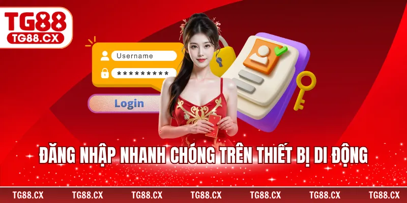 Đăng nhập nhanh chóng trên thiết bị di động
