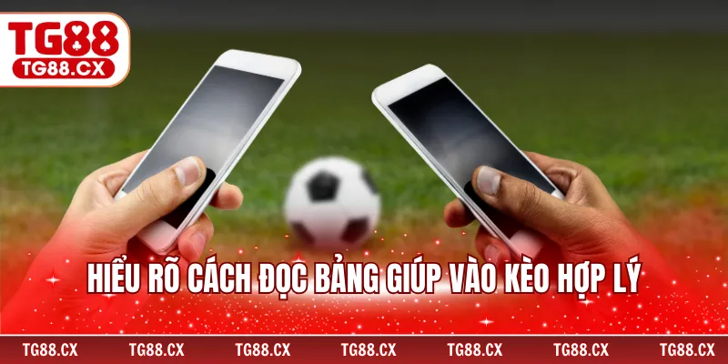 Hiểu rõ cách đọc bảng giúp vào kèo hợp lý