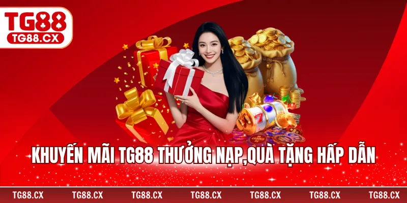 Khuyến mãi TG88 thưởng nạp,quà tặng hấp dẫn